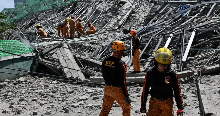 26 Orang Diselamatkan Akibat Gedung 9 Lantai Ambruk di Filipina
